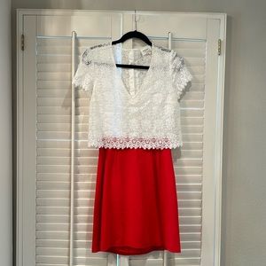 Sezane mixed material dress